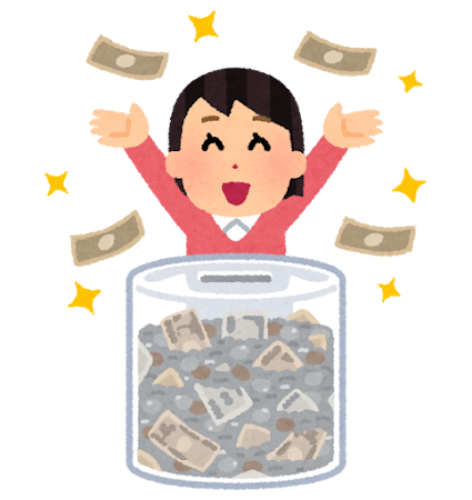 お金について考える人のイラスト